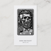 ヴィンテージ理容師タロットロゴモノグラム