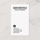 ヴィンテージ理容師ポールロゴ名刺 名刺 (正面)