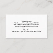 ヴィンテージ理容師極 | ヘアカット&シーブ 名刺 (裏面)