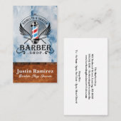 ヴィンテージ理容師極 | ヘアカット&シーブ 名刺 (正面/裏面)