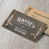 ヴィンテージ理容師美容師カミソリアポイントメント 予約カード