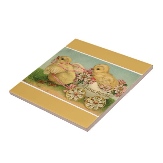 ヴィンテージ甘いフワフワのチクズイースター タイル (側面)