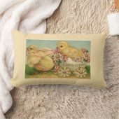 ヴィンテージ甘いフワフワのチクズイースター ランバークッション (ブランケット)