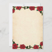 ヴィンテージ生まれからロックンロール赤ちゃんシャワー 招待状 (裏面)