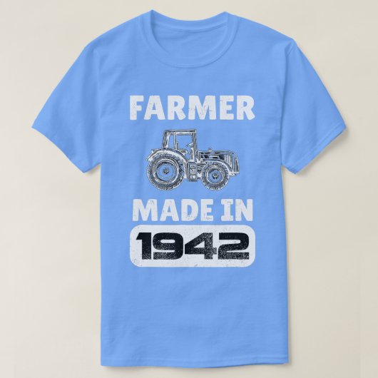 ヴィンテージ生まれ農家1942年81歳の父親D Tシャツ (デザイン正面)