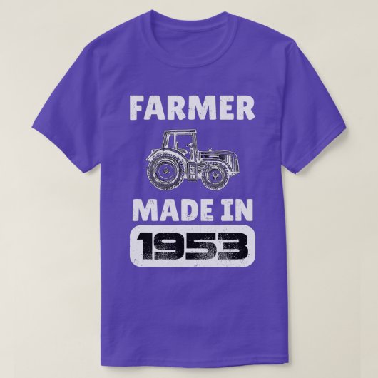 ヴィンテージ生まれ農家1953年70歳の父親D Tシャツ (デザイン正面)