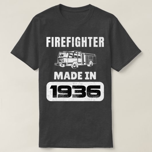 ヴィンテージ生まれ1936年87歳の恐怖 Tシャツ (デザイン正面)