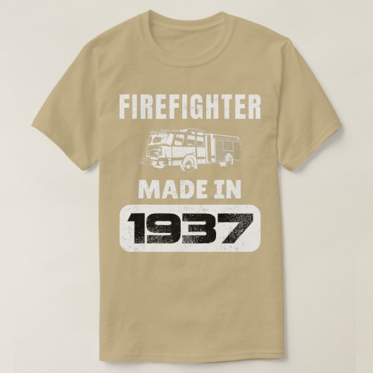 ヴィンテージ生まれ1937年86歳の恐怖 Tシャツ (デザイン正面)