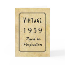 ヴィンテージ生まれ1959または任意のYr Add Name Age誕生日