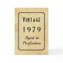 ヴィンテージ生まれ1979または任意のYr Add Name Age誕生日