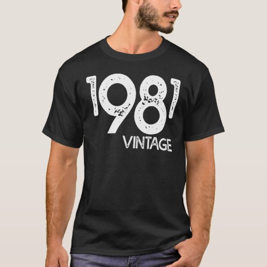 ヴィンテージ生まれ1981年 Tシャツ (正面)