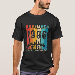 ヴィンテージ生まれ1996年11月25日誕生日25年 Tシャツ