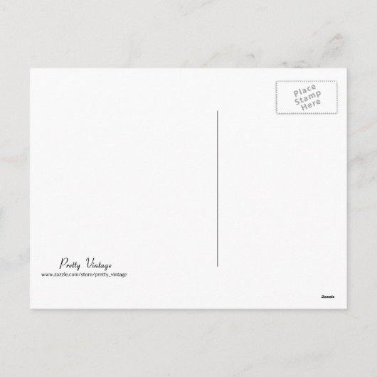 ヴィンテージ生殖めでたい感謝祭はがき シーズンポストカード (裏面)