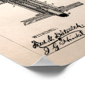 ヴィンテージ生活in棺の特許1882ポスター ポスター (角)