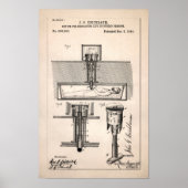 ヴィンテージ生活in棺の特許1882ポスター ポスター (正面)