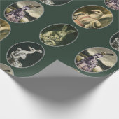 ヴィンテージ生物キャラクター包装紙 ラッピングペーパー (角)