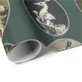 ヴィンテージ生物キャラクター包装紙 ラッピングペーパー (ロールコーナー)