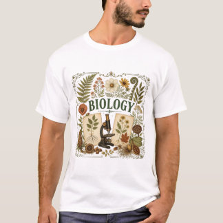 ヴィンテージ生物学 植物学の科学的イラスト Tシャツ