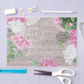 ヴィンテージ生花市場木素朴切り離し 薄葉紙 (クラフト)