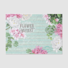 ヴィンテージ生花市場木素朴切り離し 薄葉紙