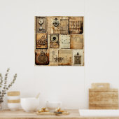 ヴィンテージ産業グランジポスター ポスター (キッチン)