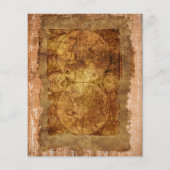 ヴィンテージ産業スチームパンク結婚式招待状 チラシ (裏面)