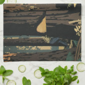 ヴィンテージ産業材材材木林 キッチンタオル (折り畳み)