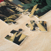 ヴィンテージ産業材材材木林 ジグソーパズル (側面)