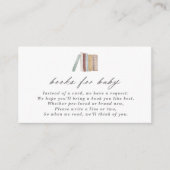 ヴィンテージ用水彩画ベビー エンクロージャーカード (正面)