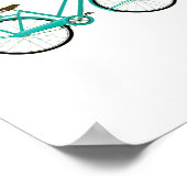 ヴィンテージ用花籠ビーチ ポスター (角)