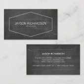 ヴィンテージ用Chalkboardの先生 名刺 (正面/裏面)