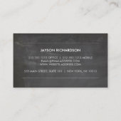 ヴィンテージ用Chalkboardの先生 名刺 (裏面)