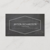 ヴィンテージ用Chalkboardの先生 名刺 (正面)