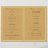 ヴィンテージ田舎地方フローラ結婚式 (裏面)