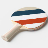 ヴィンテージ甲板はっきりしたストライプの 卓球ラケット (正面アングル)