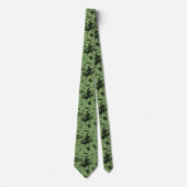 ヴィンテージ甲虫飛んでいる昆虫昆虫学グリーン ネクタイ (正面)