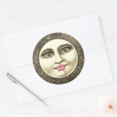 ヴィンテージ男お洒落ユニーク女 ラウンドシール (封筒)