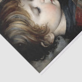 ヴィンテージ男の子と亀のポートレートの分離 薄葉紙 (詳細)