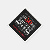 ヴィンテージ男の神話レジェンドメンズ誕生日 スタンダードカクテルナプキン (角)