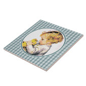 ヴィンテージ男の赤ちゃんとダクリングイースターギフト タイル (側面)