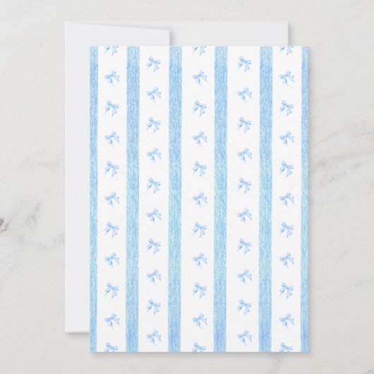 ヴィンテージ男の赤ちゃんシャワー付き弓 招待状 (裏面)