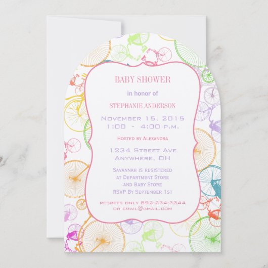 ヴィンテージ男の赤ちゃんシャワー招待状 招待状 (正面)