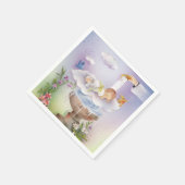 ヴィンテージ男の赤ちゃんバプテスマ《キリスト教》洗礼式や命名式ナプキン スタンダードカクテルナプキン (角)