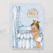 ヴィンテージ男の赤ちゃんプリンスベビーシャワー招待状 招待状 (正面/裏面)
