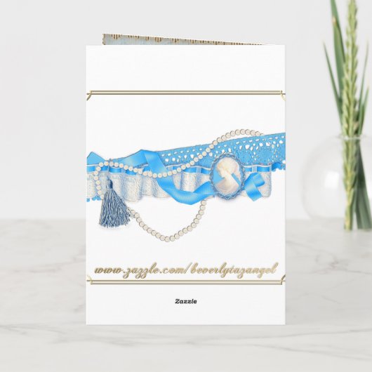 ヴィンテージ男の赤ちゃん到着発表写真フレーム 案内状 (裏面)