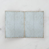 ヴィンテージ男の赤ちゃん到着発表写真フレーム 案内状 (内部)