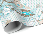 ヴィンテージ男の赤ちゃん台車 ラッピングペーパー (ロールコーナー)