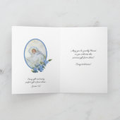 ヴィンテージ男の赤ちゃん宗教聖なる書物、 経典エンジェルカード カード (内部)