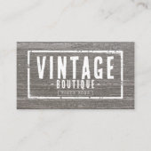 ヴィンテージ男らしブティックの頑丈なアパレルロゴ 名刺 (正面)
