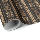 ヴィンテージ男らしリトアニア幾何学模様 ラッピングペーパー (ロールコーナー)